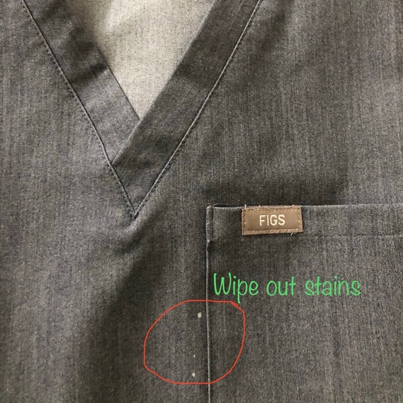 Figs Scrub Top in XS - Picture 3 of 4